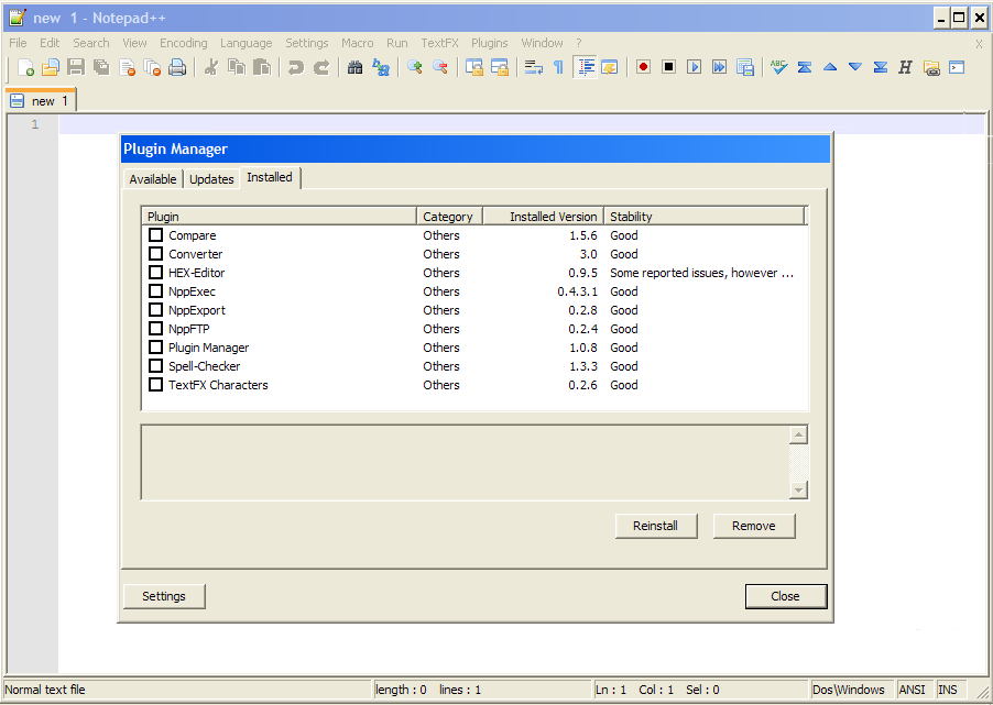 Notepad++ Plugins needed